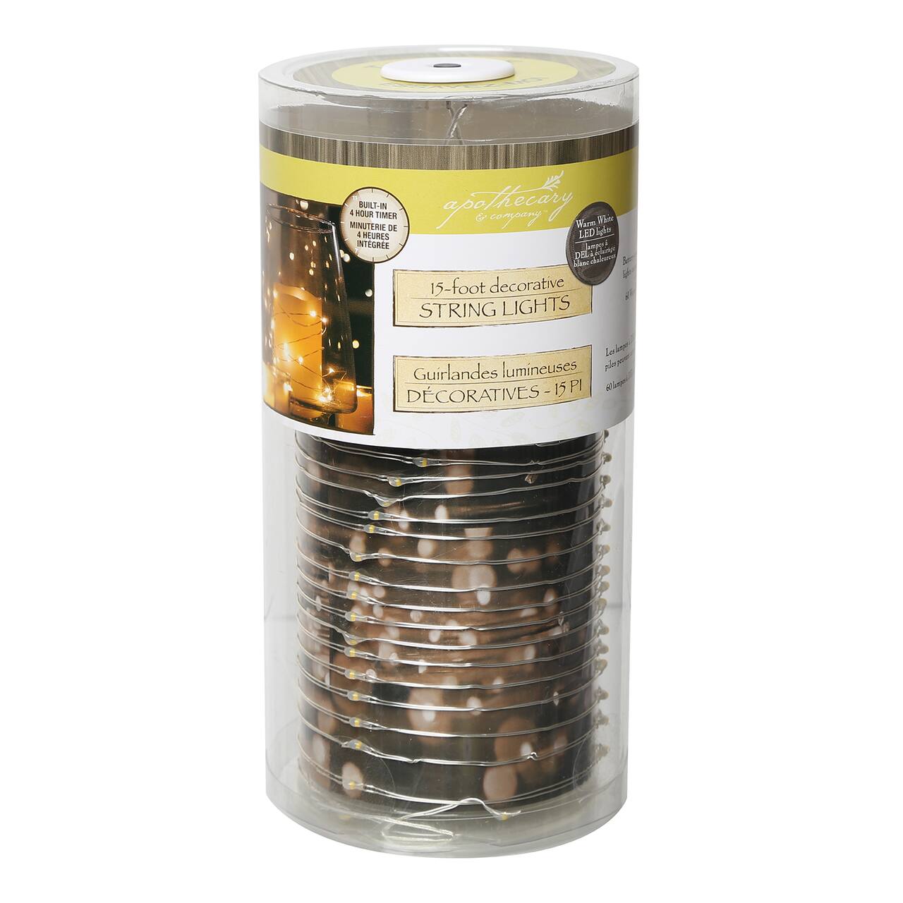Apothecary &#x26; Company&#x2122; Silver Decorative Micro LED String Lights, 15ft